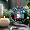 Personalized Glass Ornament - Christmas Gift For Sister, Bestie, Best Friend - A Journey Without An End