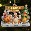 Personalized Acrylic Ornament – Christmas Gift For Coworker, Work Bestie – The Caw League