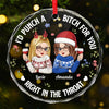 Personalized Glass Ornament - Christmas Gift For Sister, Bestie, Best Friend - Besties Make Life Sweeter