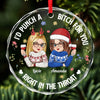 Personalized Glass Ornament - Christmas Gift For Sister, Bestie, Best Friend - Besties Make Life Sweeter