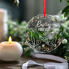 Personalized Glass Ornament - Christmas Gift For Sister, Bestie, Best Friend - Heart To Heart