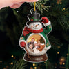 Personalized Photo Acrylic Ornament – Christmas Gift For Mom, Dad, Family – Snow Much Love Inside