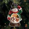 Personalized Photo Acrylic Ornament – Christmas Gift For Mom, Dad, Family – Snow Much Love Inside
