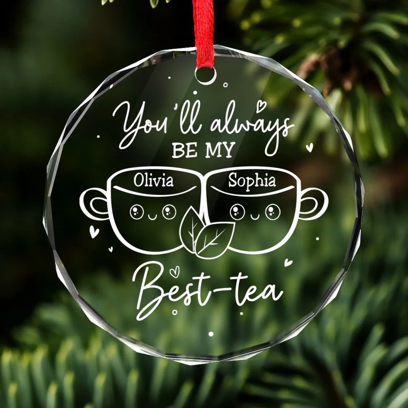 Personalized Glass Ornament - Christmas Gift For Sister, Bestie, Best Friend - We Make The Perfect Blend
