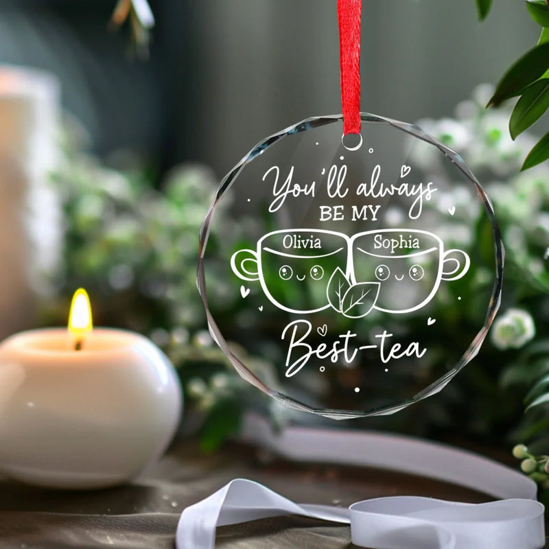 Personalized Glass Ornament - Christmas Gift For Sister, Bestie, Best Friend - We Make The Perfect Blend