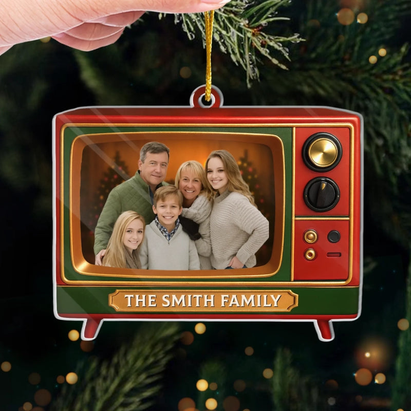 Personalized Photo Acrylic Ornament – Christmas Gift For Mom, Dad, Family – Bringing Family Moments To Screen