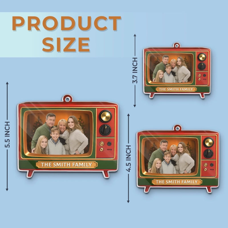 Personalized Photo Acrylic Ornament – Christmas Gift For Mom, Dad, Family – Bringing Family Moments To Screen