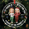 Personalized Glass Ornament - Christmas Gift For Sister, Bestie, Best Friend - Chaos Queens Forever