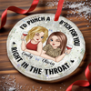 Personalized Glass Ornament - Christmas Gift For Sister, Bestie, Best Friend - Life Is Sweeter With You