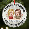 Personalized Glass Ornament - Christmas Gift For Sister, Bestie, Best Friend - Life Is Sweeter With You