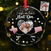 Personalized Photo Glass Ornament - Christmas Gift For Sister, Bestie, Best Friend - The Bond Between Us Don’t Change