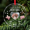 Personalized Photo Glass Ornament - Christmas Gift For Sister, Bestie, Best Friend - The Bond Between Us Don’t Change