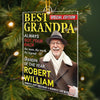 Personalized Photo Magazine Acrylic Ornament – Christmas Gift For Grandpa – His Wisdom Warms Our Hearts