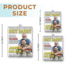 Personalized Photo Magazine Acrylic Ornament – Christmas Gift For Dad – His Strength Shapes Our Days