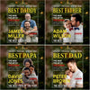 Personalized Photo Magazine Acrylic Ornament – Christmas Gift For Dad – His Strength Shapes Our Days