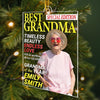 Personalized Photo Magazine Acrylic Ornament – Christmas Gift For Grandma – Where Grandma Is Joy Follows
