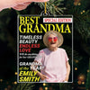 Personalized Photo Magazine Acrylic Ornament – Christmas Gift For Grandma – Where Grandma Is Joy Follows