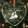 Personalized Glass Ornament – Christmas, Anniversary Gift For Couple, Husband, Wife – First Noel As Us