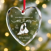Personalized Glass Ornament – Christmas, Anniversary Gift For Couple, Husband, Wife – First Noel As Us