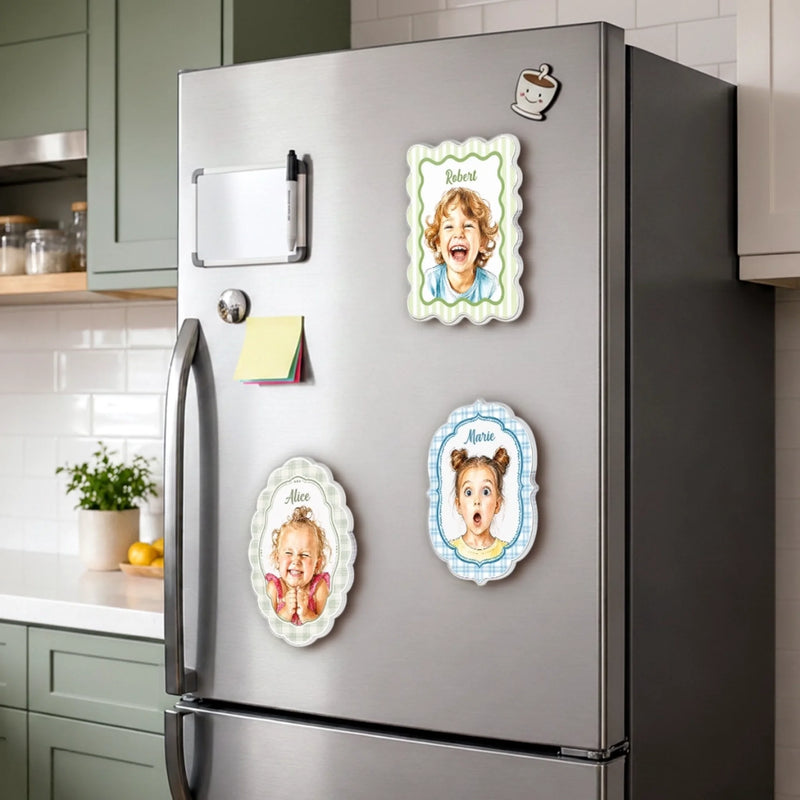 Personalized Photo Acrylic Fridge Magnet - Gift For Family - My Sweet Angel