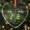 Personalized Glass Ornament – Christmas, Anniversary Gift For Couple, Husband, Wife – Our Christmas Begins