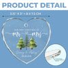 Personalized Glass Ornament – Christmas, Anniversary Gift For Couple, Husband, Wife – Our Christmas Begins