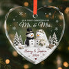 Personalized Glass Ornament – Christmas, Anniversary Gift For Couple, Husband, Wife – Our First Holiday Home