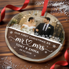 Personalized Photo Glass Ornament – Christmas, Anniversary Gift For Couple, Husband, Wife – Our Happily Ever Christmas