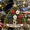 Personalized Acrylic Ornament – America 250th Anniversary, Christmas Gift For Family – Home of the Brave