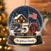 Personalized Acrylic Ornament – America 250th Anniversary, Christmas Gift For Family – Gather Love Celebrate