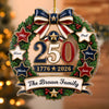 Personalized Acrylic Ornament – America 250th Anniversary, Christmas Gift For Family – Home Full Of Love