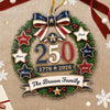 Personalized Acrylic Ornament – America 250th Anniversary, Christmas Gift For Family – Home Full Of Love