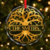 Personalized Glass Ornament - Christmas Gift For Mom, Dad, Family - Home Filled With Joy