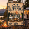 Personalized Home Decor Metal Sign – Summer, Anniversary Gift For Couple, Camping Lovers – Home on Wheels
