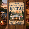 Personalized Home Decor Metal Sign – Summer, Anniversary Gift For Couple, Camping Lovers – Home on Wheels