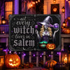 Personalized Home Decor Metal Sign - Halloween Witchy Gift For Sister, Bestie, Best Friend - Born to Bewitch