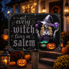 Personalized Home Decor Metal Sign - Halloween Witchy Gift For Sister, Bestie, Best Friend - Born to Bewitch