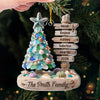 Personalized Sea Glass Acrylic Ornament – Christmas Gift For Family – Making Waves Together