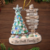 Personalized Sea Glass Acrylic Ornament – Christmas Gift For Family – Making Waves Together