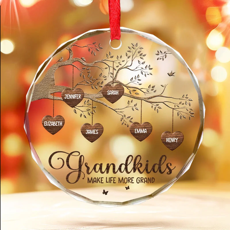 Personalized Glass Ornament – Christmas Gift For Grandma, Mom, Family – Every House Needs A Nana In It