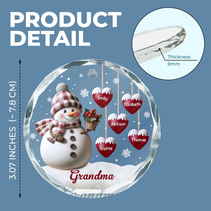 Personalized Glass Ornament – Christmas Gift For Grandma, Mom, Family – Call Your Grandmother