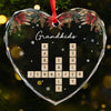 Personalized Glass Ornament – Christmas Gift For Grandma, Mom, Family – Merry Christmas