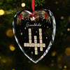 Personalized Glass Ornament – Christmas Gift For Grandma, Mom, Family – Merry Christmas