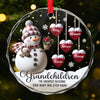 Personalized Glass Ornament – Christmas Gift For Grandma, Family – The Greatest Blessing Your Heart