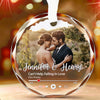 Personalized Photo Glass Ornament – Christmas,  Anniversary Gift For Couple – Always You