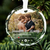 Personalized Photo Glass Ornament – Christmas,  Anniversary Gift For Couple – Always You
