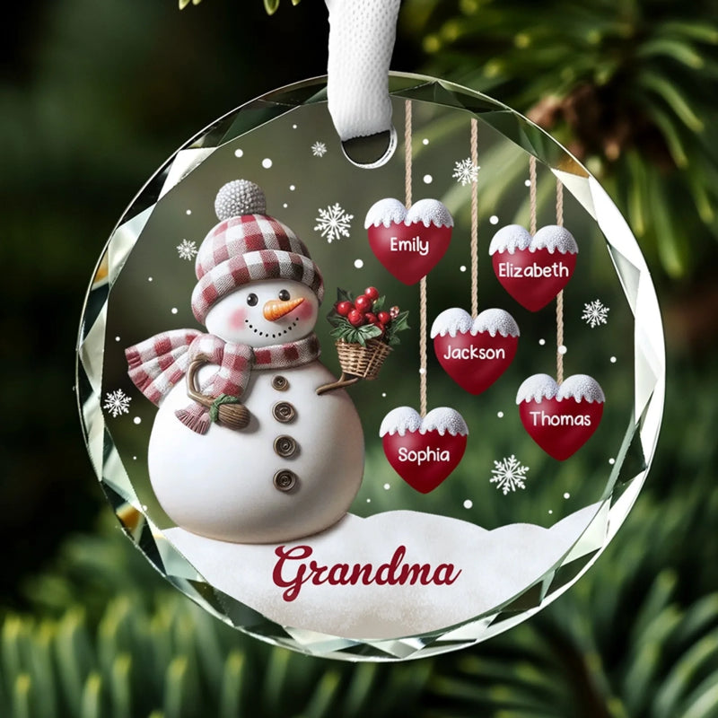 Personalized Glass Ornament – Christmas Gift For Grandma, Mom, Family – Call Your Grandmother