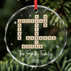 Personalized Glass Ornament – Christmas Gift For Family – Sending Love And Comfort During This Time