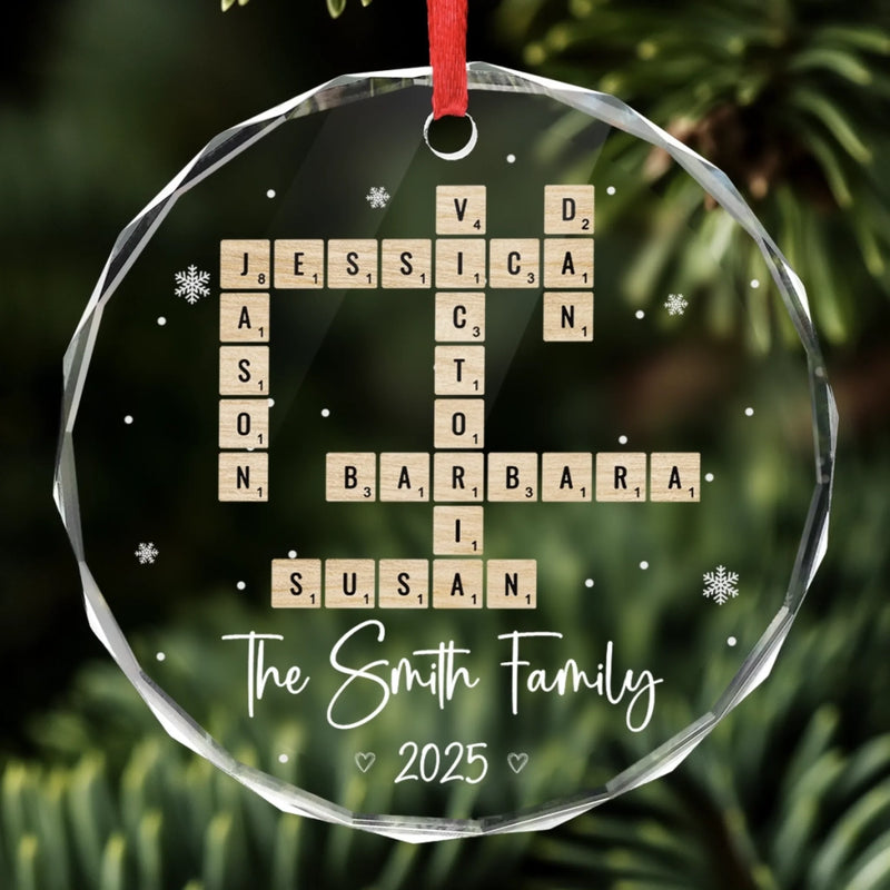 Personalized Glass Ornament – Christmas Gift For Family – Sending Love And Comfort During This Time