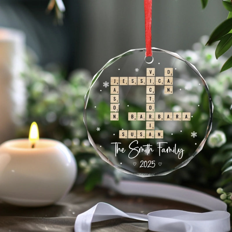 Personalized Glass Ornament – Christmas Gift For Family – Sending Love And Comfort During This Time